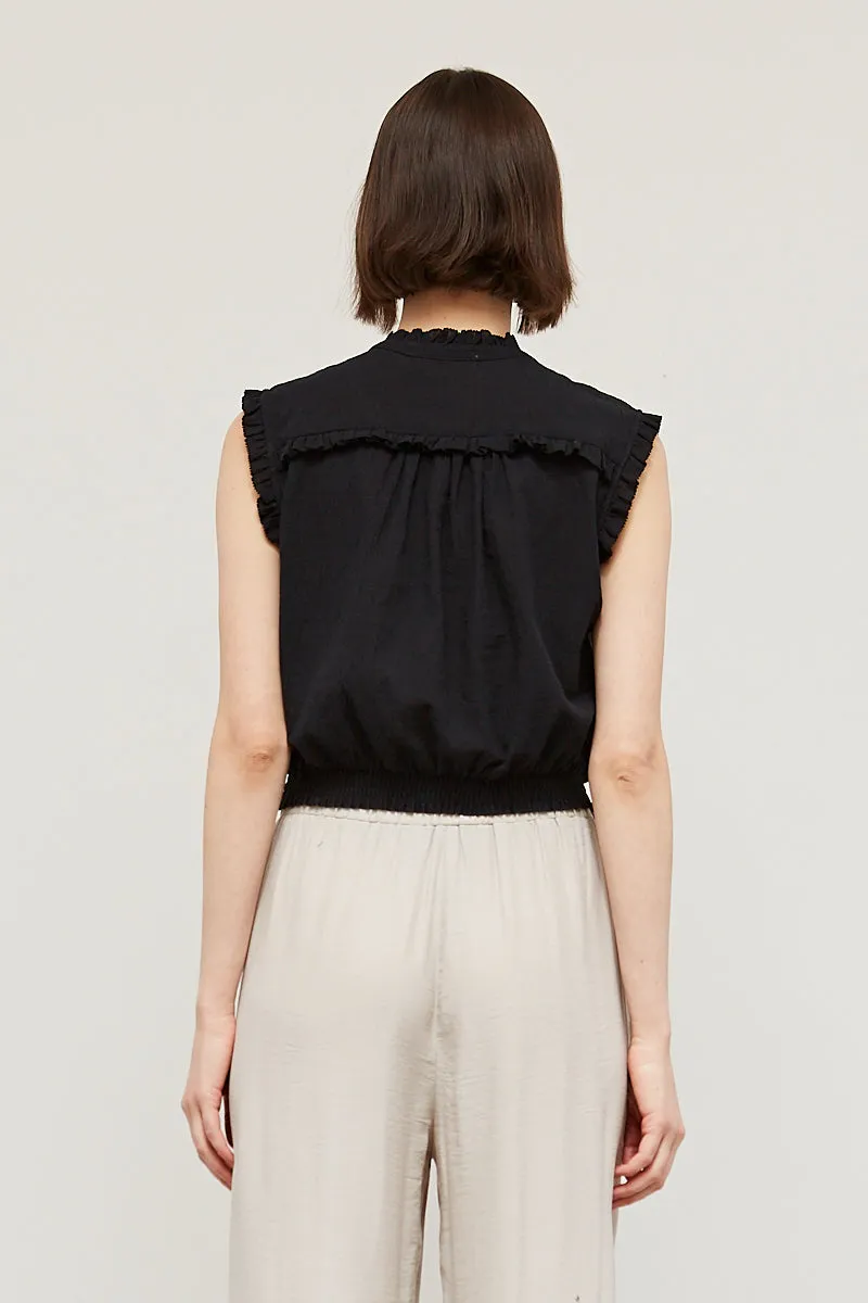 The Yumi Ruffled Yoke Blouse