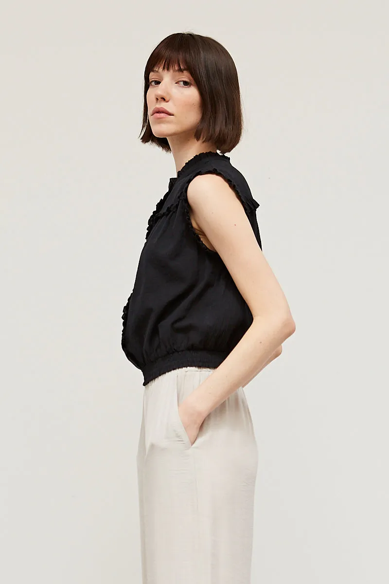 The Yumi Ruffled Yoke Blouse