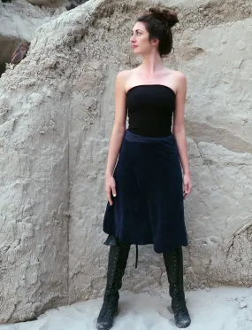 VELOUR Simplicity Wrap Below Knee Skirt