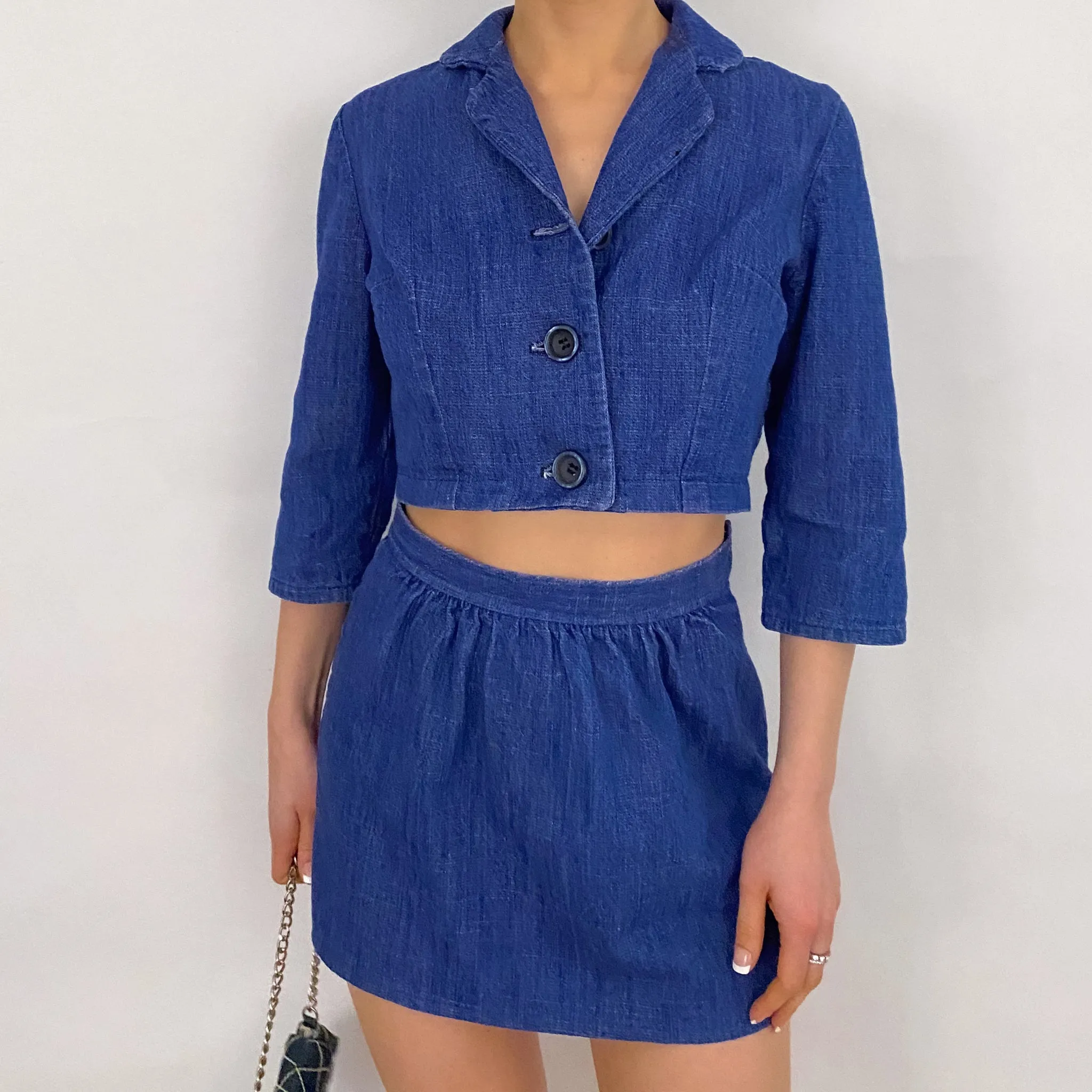 Vintage Chambray Suit Set - Small