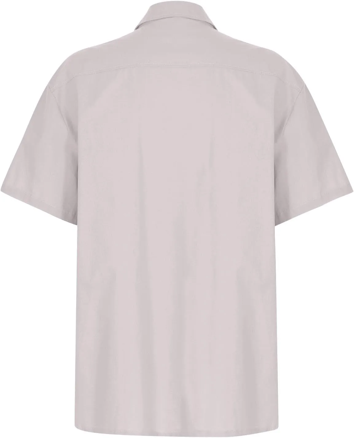 WENKOMG1 Mens Linen Shirt Summer Ramie Short Sleeve Tshirts Shirt Breathable Loose Fit Lightweight Beach Shirt