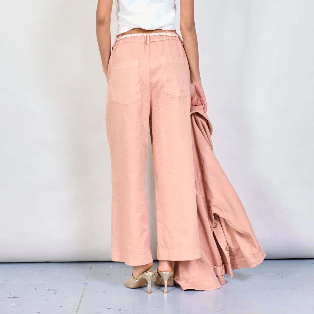 Wide-leg casual trousers wholesale