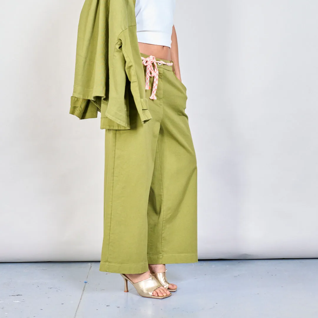 Wide-leg casual trousers wholesale