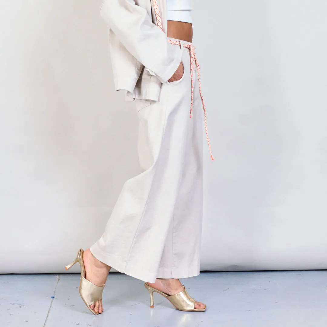 Wide-leg casual trousers wholesale