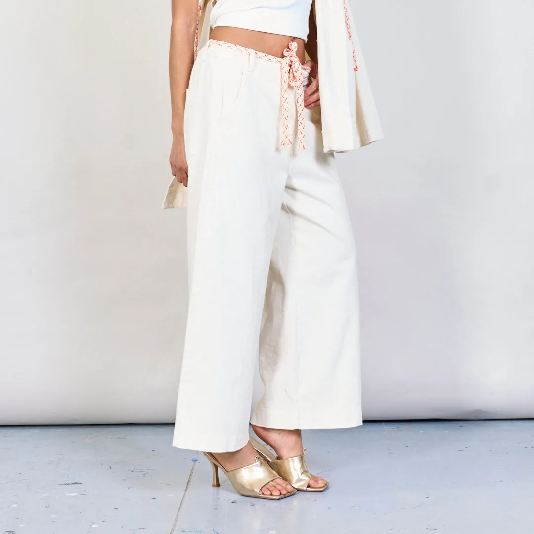 Wide-leg casual trousers wholesale