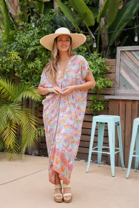 Wild Flower Long Caftan Plus