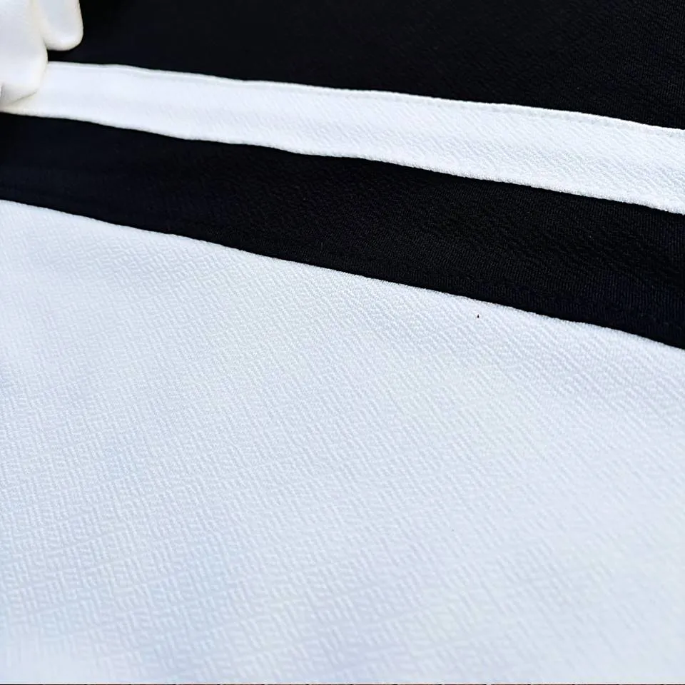 Winter Full sleeve T-Shirt Grey White & Black 2-Stripes