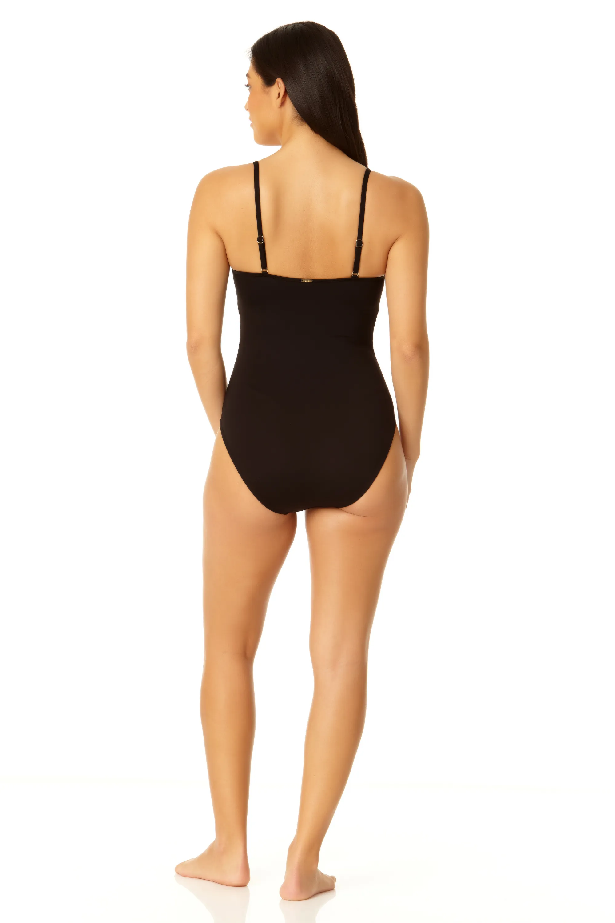 Women's Live in Color Shirred Lingerie Maillot One Piece